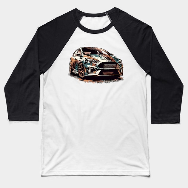 Ford Focus Baseball T-Shirt by Vehicles-Art